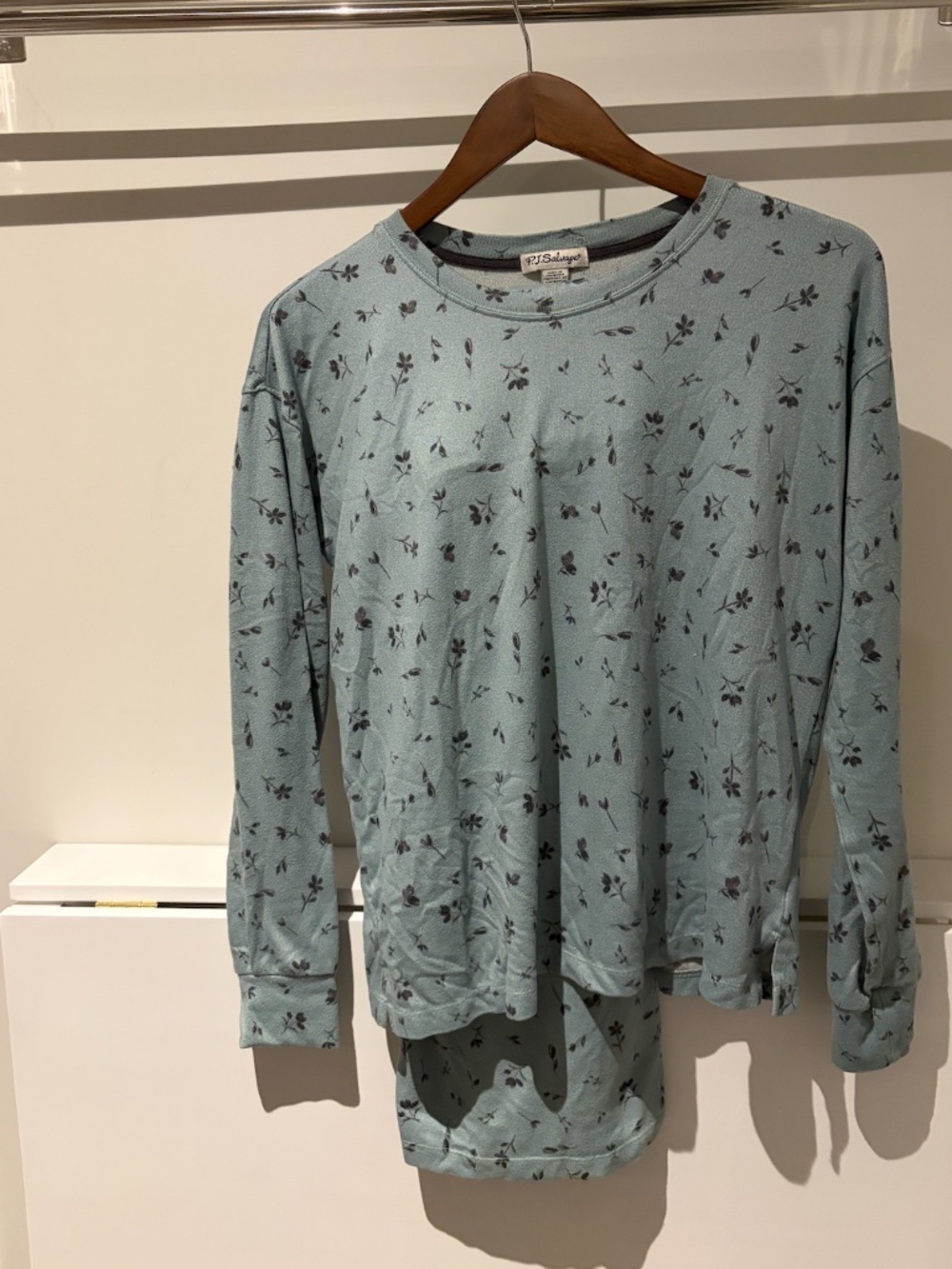 P.J. Salvage Blue Floral Pajama Set S